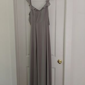 BHLDN Diana dress in light grey